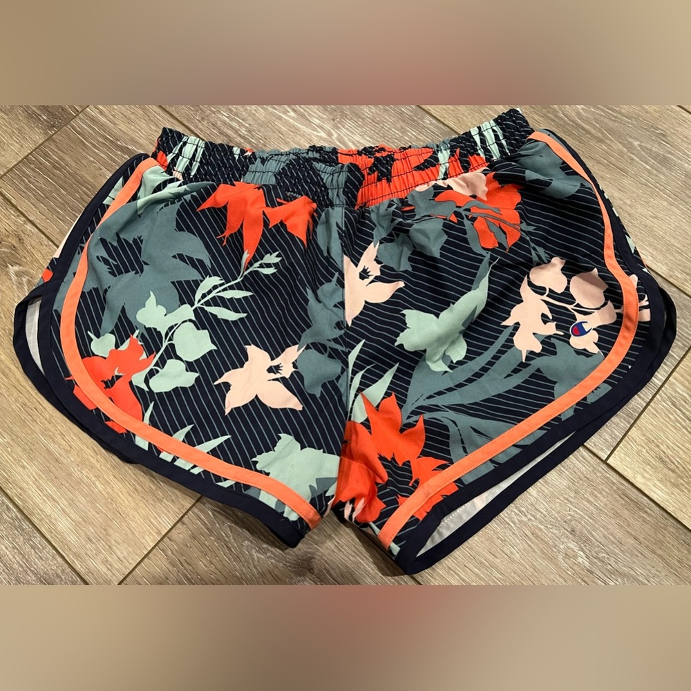 Champion Floral Athletic Running Shorts